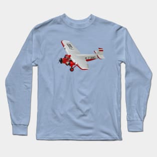 Cartoon retro airplane Long Sleeve T-Shirt